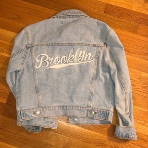 Embroidered denim jacket